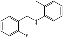 N-(2-氟苄基)-2-甲基苯胺 结构式