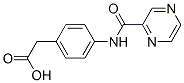 Benzeneacetic acid, 4-[(pyrazinylcarbonyl)amino]- (9CI) 结构式