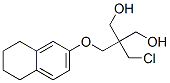 2-(Chloromethyl)-2-[[(5,6,7,8-tetrahydronaphthalen-2-yl)oxy]methyl]-1,3-propanediol 结构式