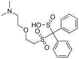 [[2-[2-(Dimethylamino)ethoxy]ethyl]sulfonyl]diphenylmethanesulfinic acid 结构式