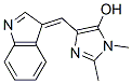 1H-Imidazol-5-ol,  4-(3H-indol-3-ylidenemethyl)-1,2-dimethyl- 结构式