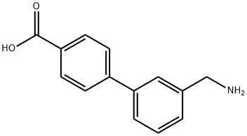 3-(氨甲基)-[1,1-联苯]-4-羧酸 结构式