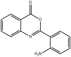 2-(2-氨基苯基)-4H-3,1-苯并恶嗪-4-酮 结构式