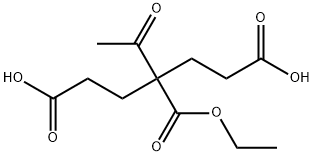 4-乙酰基-4-乙氧基羰基庚二酸 结构式