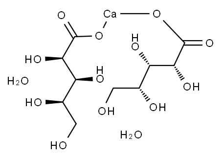 D-木糖酸钙水合物 结构式