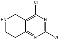 2,4-二氯-5,6,7,8-四氢吡啶并[3,4-D]嘧啶 结构式