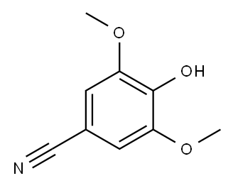 4-氰基-2,6-二甲氧基苯酚 结构式