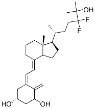 24,24-difluoro-1,25-dihydroxyvitamin D3 结构式