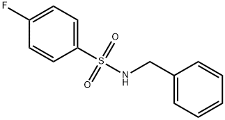 N-BENZYL-4-FLUOROBENZENESULFONAMIDE 结构式