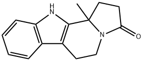 11B-甲基-2,5,6,11-四氢-1H-吡咯并[5,1-A]$B-咔啉基-3-酮 结构式