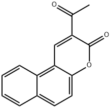 2-ACETYL-BENZO[F]CHROMEN-3-ONE 结构式