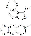 1-Isobenzofuranol, 1,3-dihydro-6,7-dimethoxy-3-(5,6,7,8-tetrahydro-6-m ethyl-1,3-dioxolo(4,5-g)isoquinolin-5-yl)- 结构式