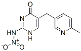 5-[(6-methyl-3-pyridyl)methyl]-2-(nitroamino)-1H-pyrimidin-4-one 结构式