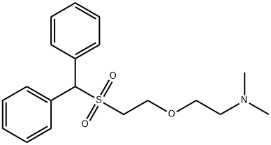 2-[2-[(Diphenylmethyl)sulfonyl]ethoxy]-N,N-dimethylethanamine 结构式