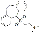 2-[(10,11-Dihydro-5H-dibenzo[a,d]cyclohepten-5-yl)sulfonyl]-N,N-dimethylethanamine 结构式