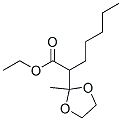 ethyl 2-methyl-alpha-pentyl-1,3-dioxolane-2-acetate 结构式