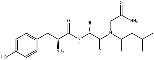 tyrosyl-alanyl-N-(1,3-dimethylbutyl)glycinamide 结构式