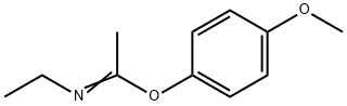 Ethanimidic acid, N-ethyl-, 4-methoxyphenyl ester (9CI) 结构式