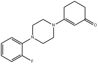 3-[4-(2-fluorophenyl)piperazino]-2-cyclohexen-1-one 结构式