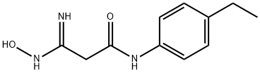 Propanamide, N-(4-ethylphenyl)-3-(hydroxyamino)-3-imino- (9CI) 结构式