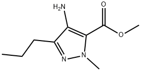 1H-Pyrazole-5-carboxylicacid,4-amino-1-methyl-3-propyl-,methylester(9CI) 结构式