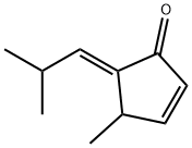 2-Cyclopenten-1-one, 4-methyl-5-(2-methylpropylidene)-, (5E)- (9CI) 结构式