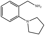 (2-吡咯烷-1-YL苯基)甲胺 结构式