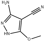 5-AMINO-3-METHOXY-1H-PYRAZOLE-4-CARBONITRILE 结构式
