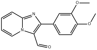 2-(3,4-二甲氧苯基)咪唑[1,2-A]吡啶-3-甲醛 结构式