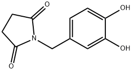 2,5-Pyrrolidinedione, 1-[(3,4-dihydroxyphenyl)methyl]- (9CI) 结构式