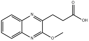 3-(3-甲氧基喹喔啉-2-基)丙酸 结构式