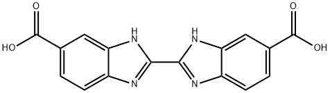 3H,3'H-[2,2']Bibenzimidazolyl-5,5'-dicarboxylic acid 结构式