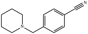 4-(哌啶-1-基甲基)苄腈 结构式