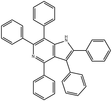 2,3,4,6,7-PENTAPHENYL-1H-PYRROLO[3,2-C]PYRIDINE 结构式