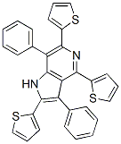 3,7-DIPHENYL-2,4,6-TRI-THIOPHEN-2-YL-1H-PYRROLO[3,2-C]PYRIDINE 结构式