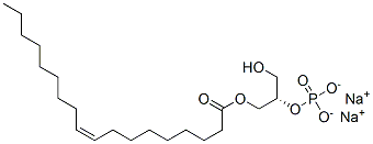 1-OLEOYL-SN-GLYCERO-3-PHOSPHATE SODIUM SALT 结构式