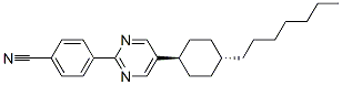 trans-4-[5-(4-heptylcyclohexyl)-2-pyrimidyl]benzonitrile 结构式