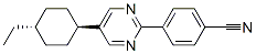 反-4-[5-(4-乙基环己基)-2-嘧啶基]苯甲腈 结构式