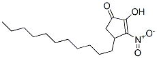 2-Hydroxy-3-nitro-4-undecyl-2-cyclopenten-1-one 结构式