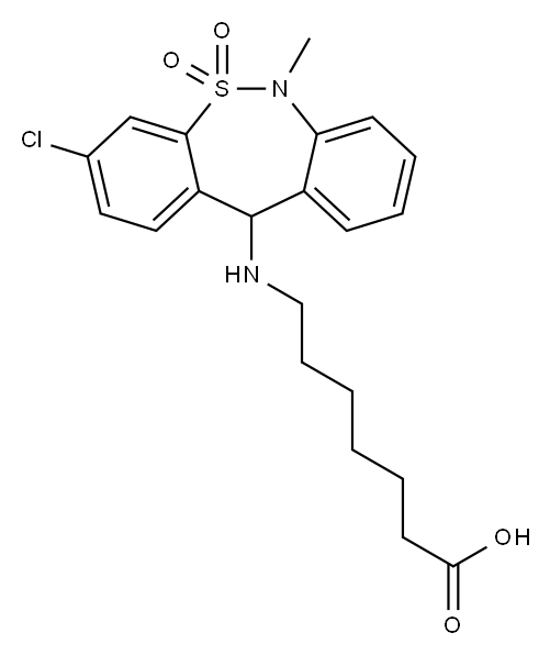 噻萘普汀 结构式