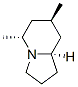 Indolizine, octahydro-5,7-dimethyl-, (5R,7R,8aR)- (9CI) 结构式