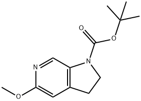 叔丁基-5-甲氧基-2,3-二氢吡咯并[2,3-C-]吡啶-1-甲酸酯 结构式