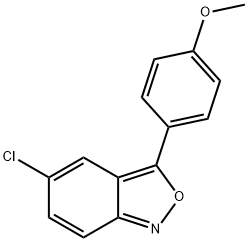 5-chloro-3-(4-methoxyphenyl)benzo[c]isoxazole 结构式