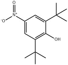 2,6-二叔丁基-4-硝基苯酚 结构式