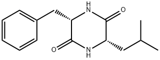 环(L-亮氨酰-L-苯丙氨酰) 结构式