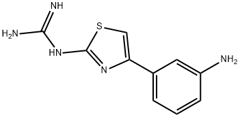 4-(3-Aminophenyl)-2-guanidinothiazole 结构式