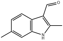 2,6-二甲基-1H-吲哚-3-甲醛 结构式