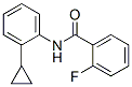 Benzamide, N-(2-cyclopropylphenyl)-2-fluoro- (9CI) 结构式