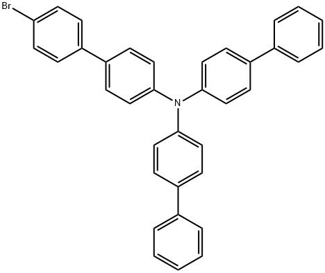 N,N-二联苯基-4-(4'-溴苯基)苯胺 结构式