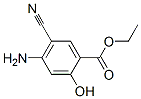 4-氨基-5-氰基水杨酸乙酯 结构式